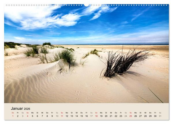 Produktbild: Nordseeinsel Borkum - Inselrausch im Hochseeklima (Wandkalender 2026 DIN A2 quer), CALVENDO Monatskalender