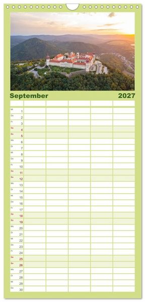 Produktbild: Familienplaner 2027 - Wundersch&ouml;nes &Ouml;sterreich mit 5 Spalten (Wandkalender, 21 x 45 cm) CALVENDO