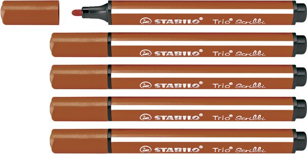 Produktbild: STABILO Fasermaler Trio Scribbi h.brau