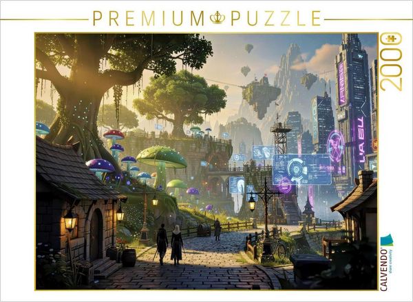 CALVENDO Puzzle Zwischen Mut und Magie. | 2000 Teile Lege-Größe 90x67cm Foto-Puzzle für glückliche Stunden