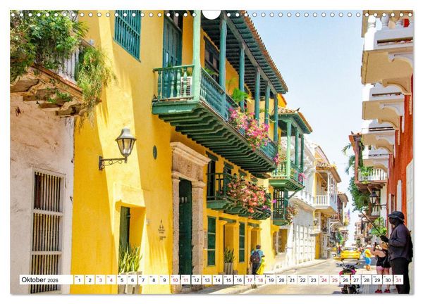 Produktbild: Cartagena - Stadt an der Karibikk&uuml;ste Kolumbiens (Wandkalender 2026 DIN A3 quer), CALVENDO Monatskalender