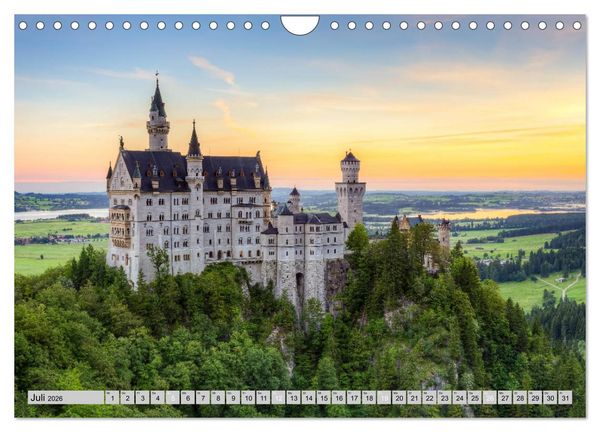 Produktbild: Wundersch&ouml;nes Bayern (Wandkalender 2026 DIN A4 quer), CALVENDO Monatskalender