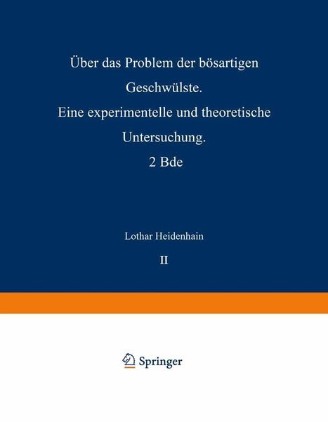 Produktbild: &Uuml;ber das Problem der B&ouml;sartigen Geschw&uuml;lste
