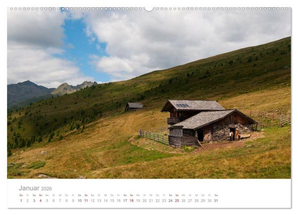 Produktbild: Bekannte und unbekannte Almen in S&uuml;dtirol (hochwertiger Premium Wandkalender 2026 DIN A2 quer), Kunstdruck in Hochglanz