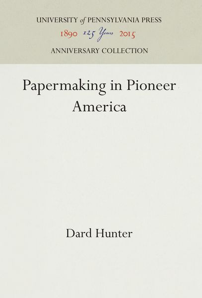 Produktbild: Papermaking in Pioneer America