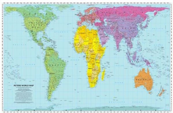 Produktbild: Peters World Map