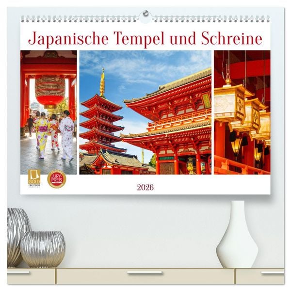 Produktbild: Japanische Tempel und Schreine (hochwertiger Premium Wandkalender 2026 DIN A2 quer), Kunstdruck in Hochglanz