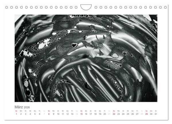 Produktbild: einfach schwarz-wei&szlig; (Wandkalender 2026 DIN A4 quer), CALVENDO Monatskalender