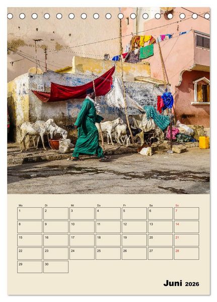 Produktbild: Lebendiges Westafrika - Mauretanien, Senegal, Guinea, Bissau (Tischkalender 2026 DIN A5 hoch), CALVENDO Monatskalender