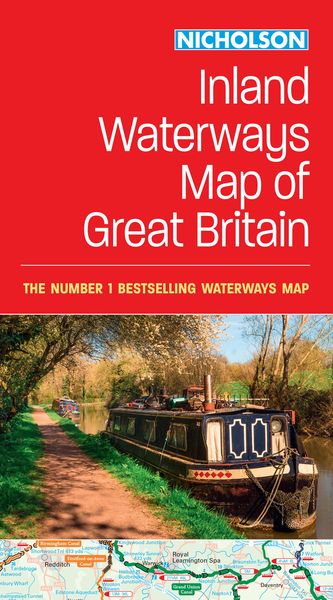 Produktbild: Nicholson Inland Waterways Map of Great Britain