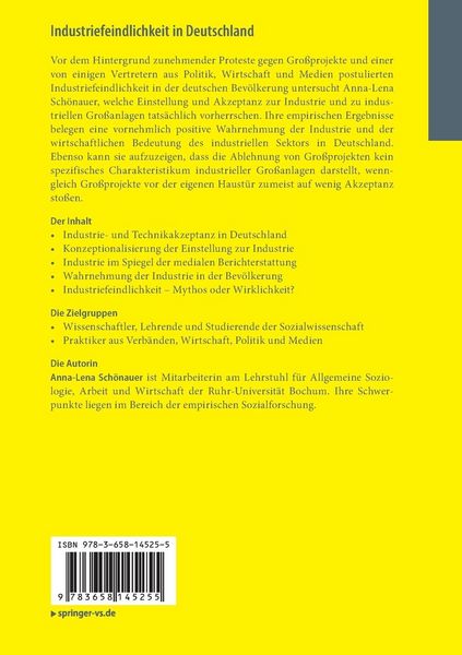 Produktbild: Industriefeindlichkeit in Deutschland