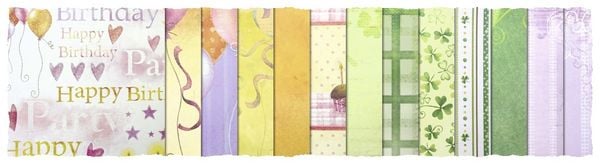 Produktbild: URSUS Spezialpapiere Design Paper Pack Glitter Good Luck, 30 Blatt