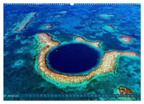 Produktbild: Die Welt in Blau (Wandkalender 2026 DIN A2 quer), CALVENDO Monatskalender