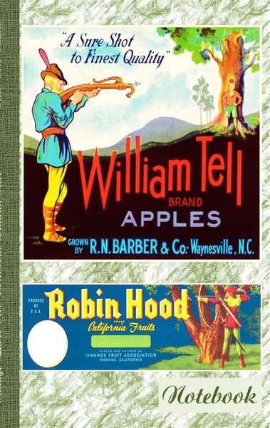 Produktbild: Vintage Label Art Notebook: Wilhelm Tell! (Notizbuch)