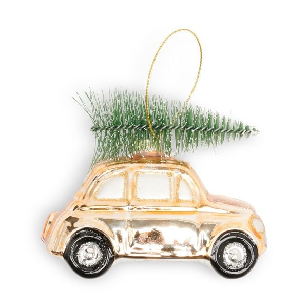 Produktbild: Glasanh&auml;nger &bdquo;Auto in Gold