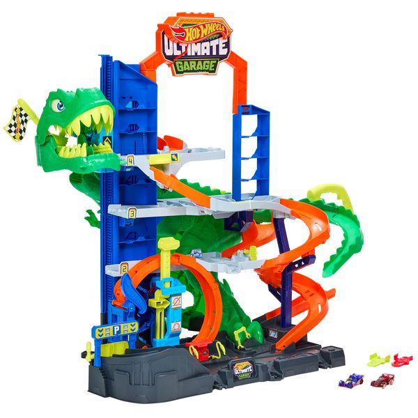 Produktbild: Hot Wheels Ultimat.T-Rex Garage.JHL98