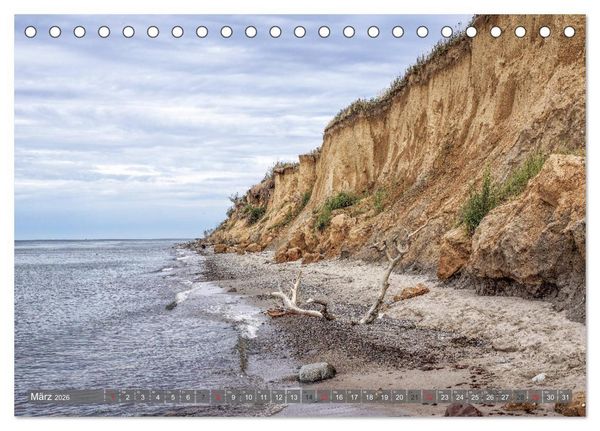 Produktbild: Fischland Dar&szlig; Zingst - wie gemalt (Tischkalender 2026 DIN A5 quer), CALVENDO Monatskalender