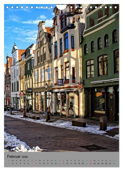 Produktbild: Wismar - Stadtspaziergang (Wandkalender 2026 DIN A4 hoch), CALVENDO Monatskalender