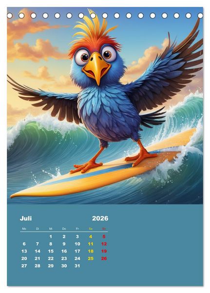 Produktbild: Diese schr&auml;gen V&ouml;gel (Tischkalender 2026 DIN A5 hoch), CALVENDO Monatskalender