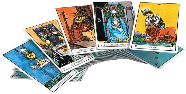 Produktbild: Das Weiser-Tarot - Tarot von A.E. Waite in den urspr&uuml;nglichen Aquarellfarben (78 Karten illustriert von Pamela Colman Smith mit Booklet)