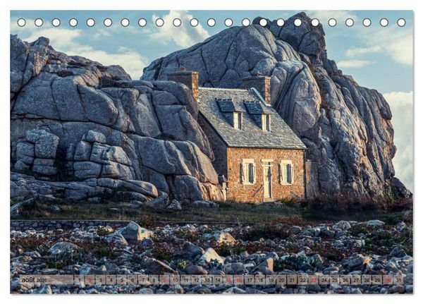 Produktbild: Une Bretagne unique (Calendrier de bureau 2026 DIN A5 vertical), CALVENDO calendrier mensuel