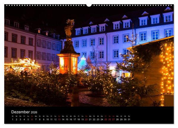 Produktbild: Heidelberger Stadtansichten (Wandkalender 2026 DIN A2 quer), CALVENDO Monatskalender