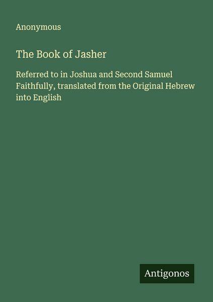 Produktbild: The Book of Jasher