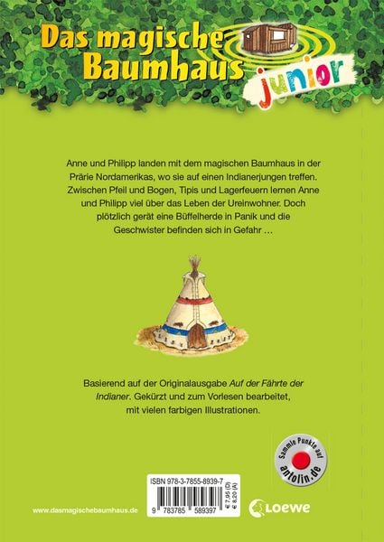 Produktbild: Das magische Baumhaus junior (Band 16) - Auf dem Pfad der Indianer