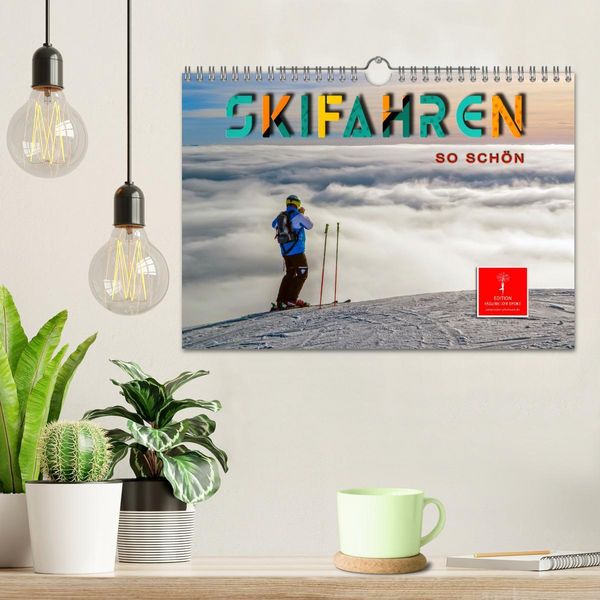 Produktbild: Skifahren - so sch&ouml;n (Wandkalender 2026 DIN A4 quer), CALVENDO Monatskalender