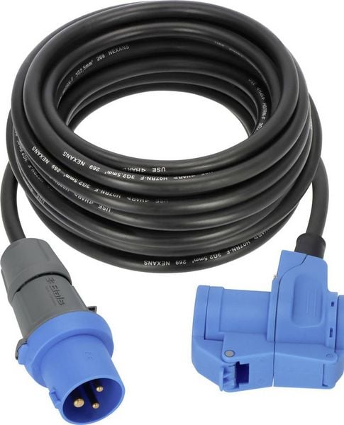 Produktbild: Brennenstuhl 1168650510 Strom Camping-CEE-Verl&auml;ngerungskabel Blau, Schwarz 10 m H07RN-F 3G 2,5 mm&sup2;