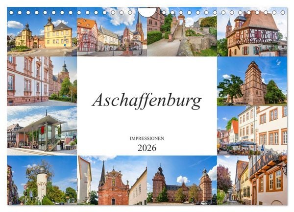 Produktbild: Aschaffenburg Impressionen (Wandkalender 2026 DIN A4 quer), CALVENDO Monatskalender