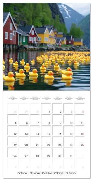 Produktbild: Yellow Travelers (Wall Calendar 2026 12 &times; 12 Inch) CALVENDO 12 Month Wall Calendar