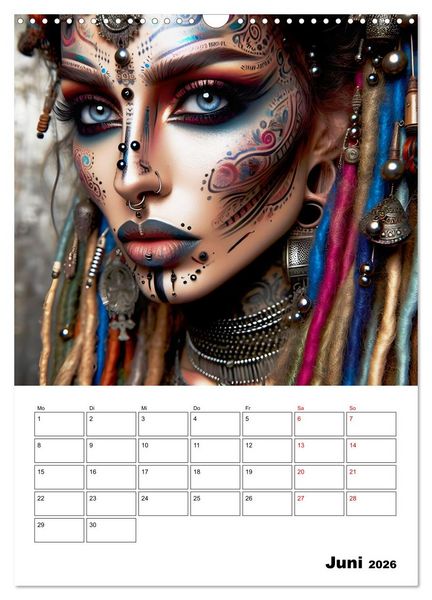 Produktbild: W&uuml;stenk&ouml;niginnen (Wandkalender 2026 DIN A3 hoch), CALVENDO Monatskalender