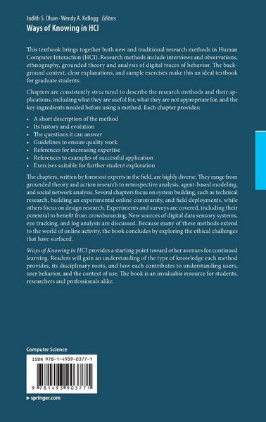 Produktbild: Ways of Knowing in HCI