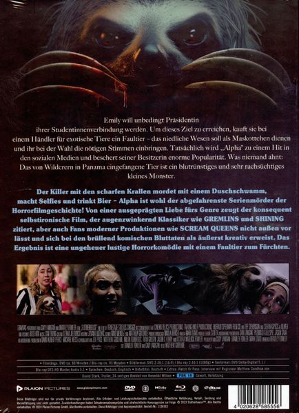 Produktbild: Slotherhouse - Ein Faultier zum F&uuml;rchten - Mediabook (Blu-ray+DVD)