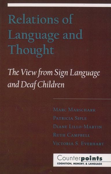 Produktbild: Relations of Language and Thought