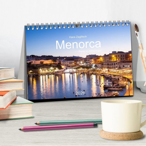 Produktbild: Menorca - Perle im MIttelmeer (Tischkalender 2026 DIN A5 quer), CALVENDO Monatskalender
