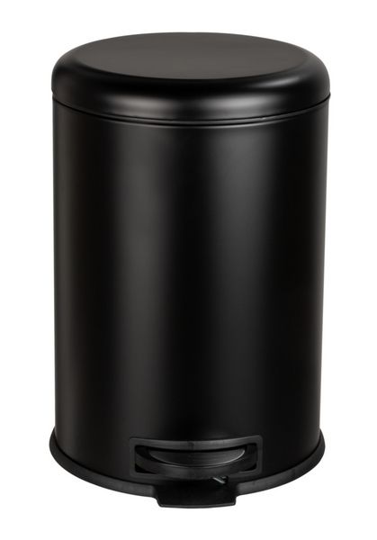 Produktbild: Treteimer Mod. Leman Easy-Close Schwarz 12 L, mit herausnehmbarem Einsatz