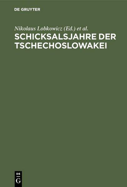 Produktbild: Schicksalsjahre der Tschechoslowakei