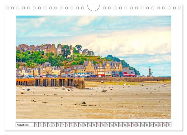 Produktbild: Ein traumhaftes Reiseziel - Normandie und Bretagne (Wandkalender 2026 DIN A4 quer), CALVENDO Monatskalender