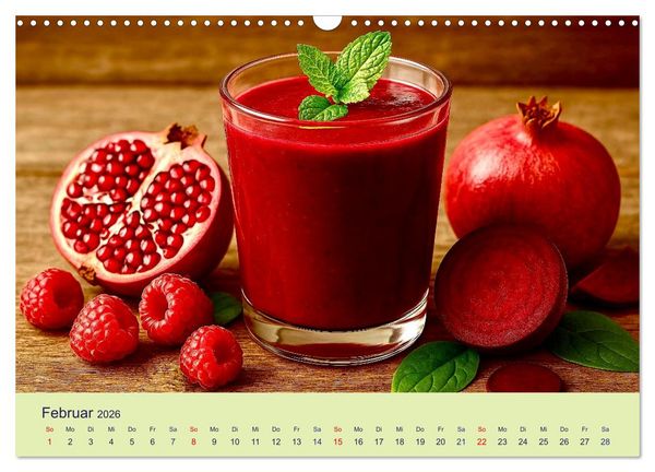 Produktbild: Gesunde Smoothies (Wandkalender 2026 DIN A3 quer), CALVENDO Monatskalender