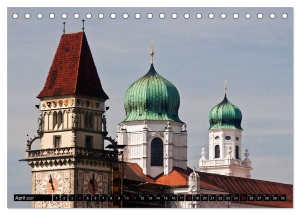Produktbild: Pittoreskes Passau (Tischkalender 2027 DIN A5 quer), CALVENDO Monatskalender