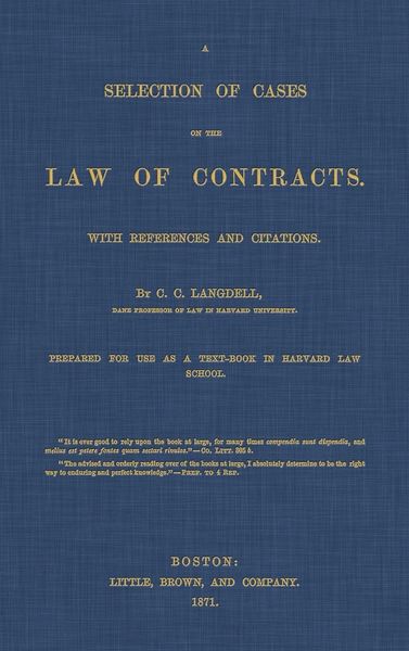 Produktbild: A Selection of Cases on the Law of Contracts with References and Citations