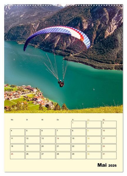 Produktbild: Paragliding - extrem aufregend (Wandkalender 2026 DIN A2 hoch), CALVENDO Monatskalender