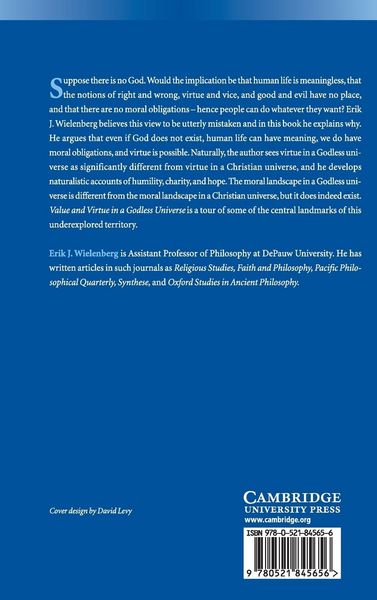 Produktbild: Value and Virtue in a Godless Universe