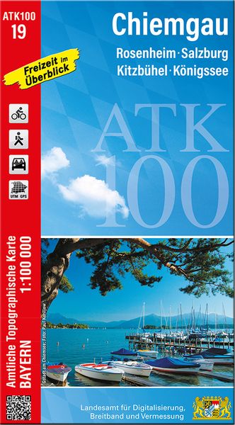 ATK100-19 Chiemgau (Amtliche Topographische Karte 1:100000), Sonstige von , Landesamt für Digitalisierung, Breitband und Vermessung, Bayern,