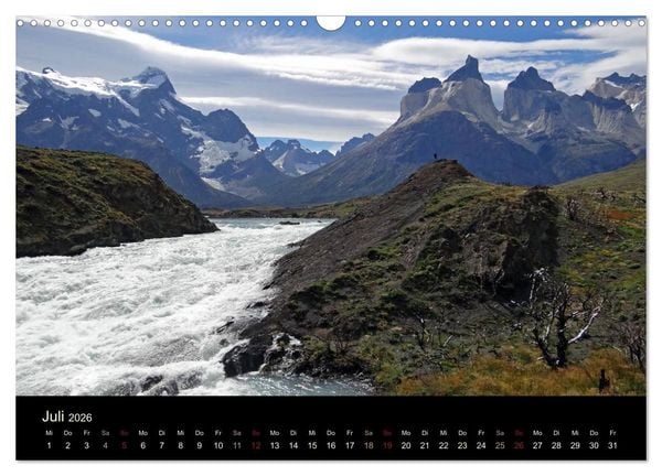 Produktbild: Im Nationalpark Torres del Paine (Chile) (Wandkalender 2026 DIN A3 quer), CALVENDO Monatskalender