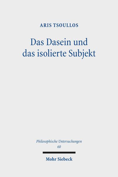 Produktbild: Das Dasein und das isolierte Subjekt