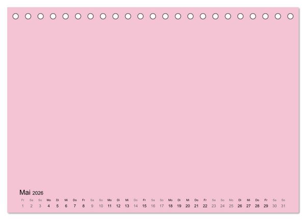 Produktbild: DIY Bastel-Kalender -Warme Pastell Farben- Zum Selbstgestalten (Tischkalender 2026 DIN A5 quer), CALVENDO Monatskalender