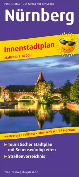 Produktbild: N&uuml;rnberg. Innenstadtplan 1:16 000